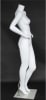 Matte white female headless mannequin hands on hips full body retail display form for fashion clothing presentation - Image 5 of 0
