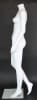 Matte white female headless mannequin walking pose full body retail display form for fashion clothing presentation - Image 4 of 0