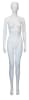 6 ft white female egg head mannequin full body retail display form for clothing presentation - Image 1 of 0
