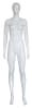 5'11" abstract egghead fiberglass female mannequin full body retail display form for fashion clothing presentation - Image 1 of 0