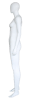 5'11" abstract egghead fiberglass female mannequin full body retail display form for fashion clothing presentation - Image 2 of 0