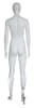 5'11" abstract egghead fiberglass female mannequin full body retail display form for fashion clothing presentation - Image 4 of 0