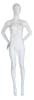 5'11" abstract egghead fiberglass female mannequin full body retail display form for fashion clothing presentation - Image 5 of 0