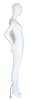 5'11" abstract egghead fiberglass female mannequin full body retail display form for fashion clothing presentation - Image 8 of 0