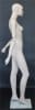 5'10" realistic female mannequin with posable elbows, hand-painted makeup, fiberglass construction, and tempered glass base - Image 5 of 0