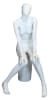 Egghead gloss white seated female mannequin with hands on knees - Image 1 of 0