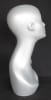 Trish matte silver female display head with fiberglass construction for showcasing hats, scarves, and jewelry - Image 5 of 0