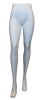 White female legs fiberglass mannequin with matte finish, tempered glass base, foot rod, and calf support rod for apparel and footwear displays - Image 1 of 0