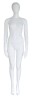 Matte White Female Egghead Mannequin 6" Height - Image 1 of 0