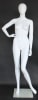 Matte White Egghead Female Mannequin Hand on Hip - Image 1 of 0