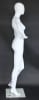 Matte White Egghead Female Mannequin Hand on Hip - Image 2 of 0