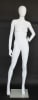 Matte White Female Egghead Mannequin Hand On Hip - Image 1 of 0