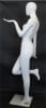 Flirty Matte White Abstract Female Mannequin - Leg Up - Image 3 of 0