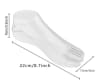 pair of female display feet clear plastic with separated big toe for sandal displays - Image 2 of 0