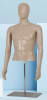 Height Adjustable Egghead Male Dress Form Mannequin Light Flesh Tone - Image 1 of 0