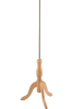 Female display dress form with natural canvas torso on wooden tripod base adjustable retail mannequin for boutiques and designers - Image 4 of 0