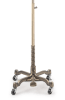 Female display dress form with natural canvas torso on metal rolling base - adjustable retail mannequin for boutiques and designers - Image 4 of 0