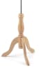 Female display dress form with natural canvas torso on wooden tripod base  adjustable retail mannequin for boutiques and designers - Image 5 of 0