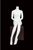 matte or gloss white seated female mannequin pose 5 headless changeable heads retail display mannequins express - Image 4 of 0