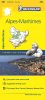 Michelin Local Map 341 of Alpes-Maritimes, France, featuring 3D relief, cycling paths, and Michelin star-rated tourist attractions. - Image 1 of 0