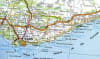 Michelin National Map of Portugal and Madeira featuring road networks, distance charts, and Green Guide sightseeing highlights. - Image 2 of 0