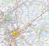 Michelin National Road Map for Spain and Portugal featuring driving distances, travel indices, and Green Guide sightseeing highlights. - Image 2 of 0