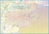 Essential topographical road map of Afghanistan. Features rich coloring, detailed relief, and distinctive highlighted routes. Includes major cities, historical sites, and key geopolitical data. - Image 3 of 0