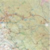 This recreation topographic map for the Rocky Mountain Foothills around Rocky Mountain House and Red Deer highlights all the roads, fishing lakes & streams, front and backcountry campsites, paddling routes for canoeing and kayaking, wildlife viewing areas - Image 3 of 0