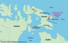 Waterproof Akshayuk Pass Auyuittuq National Park hiking and canoeing map Baffin Island Nunavut - Image 2 of 0