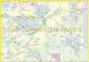 Front cover and interior street index view of the GM Johnson folding road map for South Central Montana, showcasing Billings, Bozeman, and West Yellowstone. - Image 3 of 0