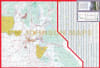 Road map of Eastern Washington and Northern Idaho Inland Empire region showing Pullman, Moscow, and Lewiston. - Image 2 of 0