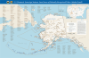 Alaska Detail Federally Recognized Tribes wall map by the Bureau of Indian Affairs showing Alaska Native Regional Corporations, village entities, and BIA regions. - Image 1 of 0