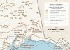 Alaska Detail Federally Recognized Tribes wall map by the Bureau of Indian Affairs showing Alaska Native Regional Corporations, village entities, and BIA regions. - Image 3 of 0
