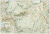 Yosemite California National Park Trail Map. Features found on this map include Ansel Adams Wilderness, Bridalveil Fall, Cathedral Range, El Capitan, Emigrant Wilderness, Excelsior Mountain, Hoover Wilderness, Illilouette Falls, Inyo National Forest, Lake - Image 3 of 0