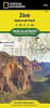 Zion National Park Utah Hiking & Trail Map. Key areas of interest featured on this map include Zion Narrows, Kolob Canyons, La Verkin Creek Trail, Hop Valley Trail, Wildcat Canyon, West Rim Trail, Floor of the Valley Road, East Rim Trail, Telephone Canyon - Image 1 of 0