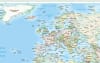 equal-earth-florence-italy-centered-world-wall-map-55x30 - Image 2 of 0