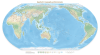 Re-center your world with the Australia & Asia Centric Equal Earth Physical Map (55x30). An accurate, equal-area world map featuring true-to-size continents and high-detail Pacific relief. - Image 1 of 0