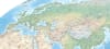 Re-center your world with the Australia & Asia Centric Equal Earth Physical Map (55x30). An accurate, equal-area world map featuring true-to-size continents and high-detail Pacific relief. - Image 4 of 0