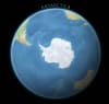 30x30 wall map featuring nine satellite perspectives of Earth, showing all continents, the North Pole, and Antarctica from space. - Image 2 of 0