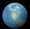 30x30 wall map featuring nine satellite perspectives of Earth, showing all continents, the North Pole, and Antarctica from space. - Image 3 of 0