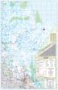 Full-view Manitoba Wall Map featuring highway route markers, distance guide, and provincial legend in a 26x39 inch format. - Image 1 of 0