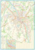 Highly detailed Austria travel map highlighting mountainous terrain. Reverse features a detailed Salzburg city map with local German terms (Flughafen, Deutschland). Includes Liechtenstein inset, roads (motorways/secondary), POIs (castles, museums), and ho - Image 3 of 0