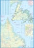 The essential waterproof road map for a grand circle trip across Atlantic Canada: NS, NB, PEI, & NFLD/Labrador. Printed on durable stone paper. Features Top Attractions, St. John's inset, and St. Pierre et Miquelon. Comprehensive 1:800K scale. - Image 3 of 0