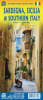 Detailed ITMB map of Sardinia & Sicily (front), plus Basilicata, Campania, Calabria, & Apulia (reverse). Includes roads, parks, and attractions. - Image 1 of 0