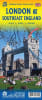 London & SE England travel and road map. London has so many historic sites, museums, monuments, and interesting buildings that one has to be careful not to overload the map with too much information! The reverse side covers a more specific area of England - Image 1 of 0