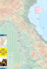 Double-sided ITMB travel map of Laos, showing northern coverage from Vientiane to the Chinese border and southern Laos, detailing roads, railway lines, and border crossings. Close-up of the Laos map showing the detailed inset of the UNESCO World Heritage - Image 2 of 0