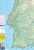 Waterproof travel map of Lisbon and Southern Portugal showing the city street plan, Alentejo region, and Algarve coastline road networks. - Image 2 of 0