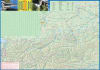 Liechtenstein and Western Austria travel map showing elevation contours, hiking trails, and detailed street plan for Malbun ski resort. - Image 2 of 0