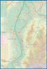 Liechtenstein and Western Austria travel map showing elevation contours, hiking trails, and detailed street plan for Malbun ski resort. - Image 3 of 0