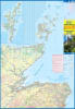 Scotland Far North and Islands travel map showing NC500 driving routes, ferry lines, spot elevations, and tourist sites. - Image 2 of 0